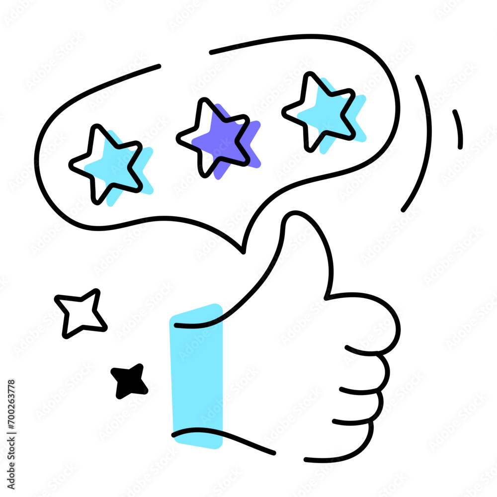 Here’s a doodle icon of customer service Here’s a doodle icon of customer service
