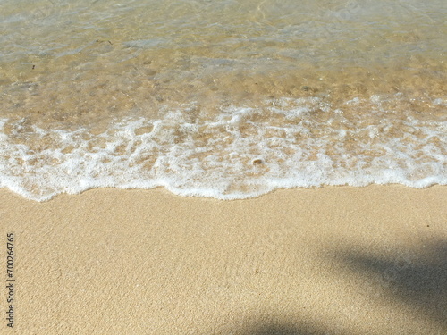 waves on the sand 