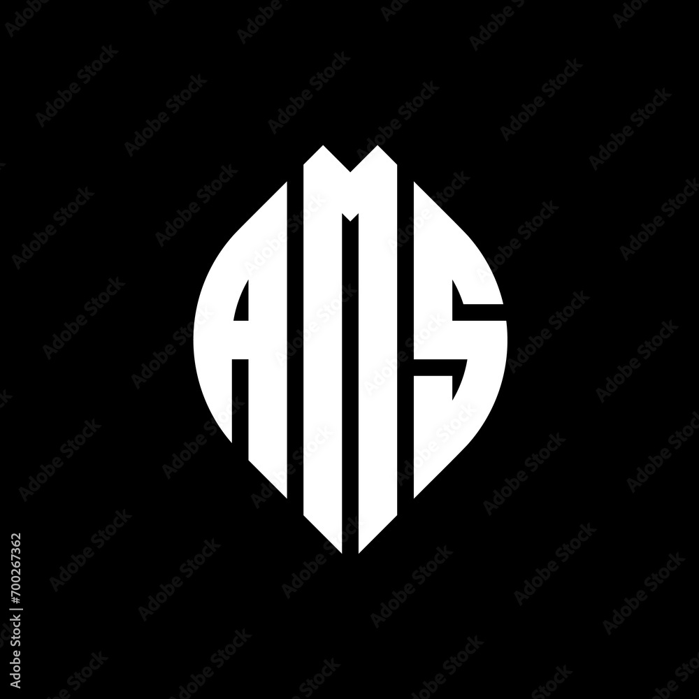 AMS circle letter logo design with circle and ellipse shape. AMS ellipse letters with typographic style. The three initials form a circle logo. AMS Circle Emblem Abstract Monogram Letter Mark Vector. AMS circle letter logo design with circle and ellipse shape. AMS ellipse letters with typographic style. The three initials form a circle logo. AMS Circle Emblem Abstract Monogram Letter Mark Vector.