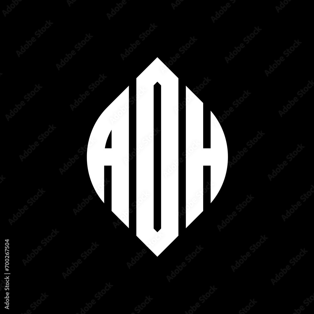 AOH circle letter logo design with circle and ellipse shape. AOH ellipse letters with typographic style. The three initials form a circle logo. AOH Circle Emblem Abstract Monogram Letter Mark Vector. AOH circle letter logo design with circle and ellipse shape. AOH ellipse letters with typographic style. The three initials form a circle logo. AOH Circle Emblem Abstract Monogram Letter Mark Vector.