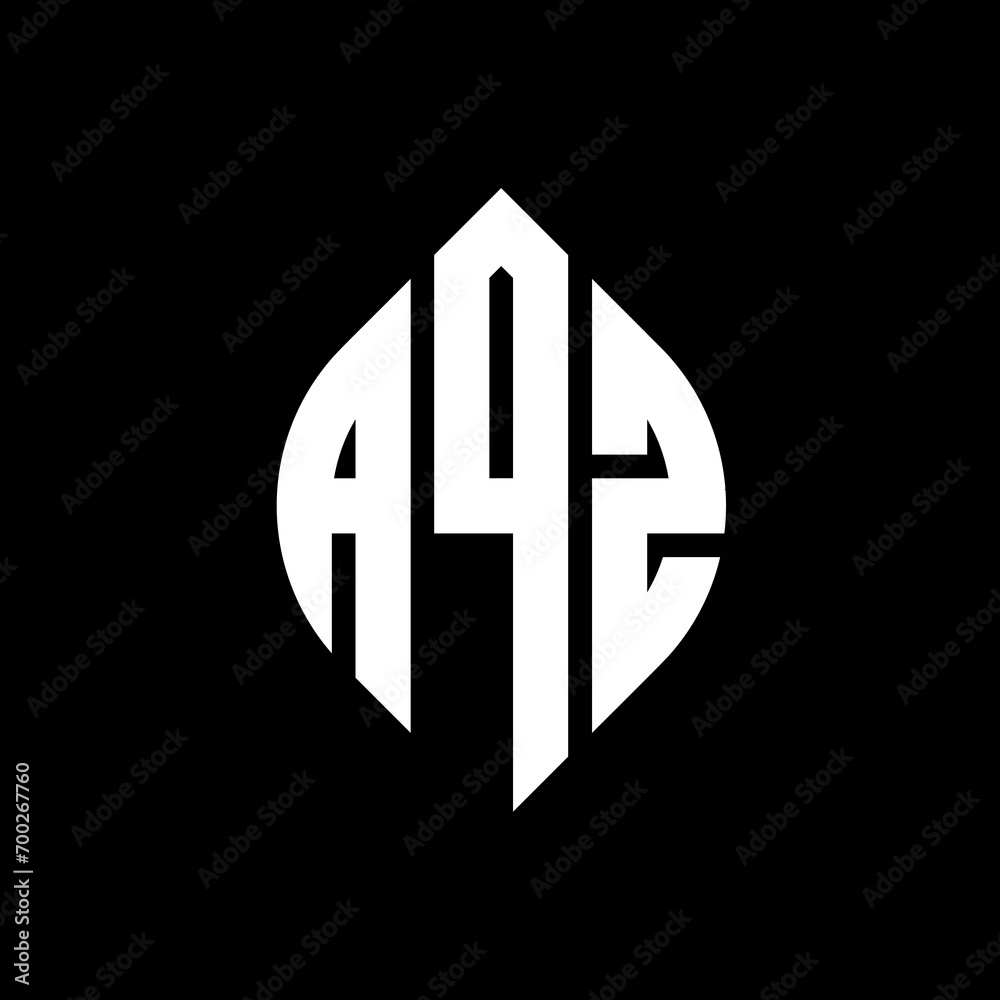AQZ circle letter logo design with circle and ellipse shape. AQZ ellipse letters with typographic style. The three initials form a circle logo. AQZ Circle Emblem Abstract Monogram Letter Mark Vector. AQZ circle letter logo design with circle and ellipse shape. AQZ ellipse letters with typographic style. The three initials form a circle logo. AQZ Circle Emblem Abstract Monogram Letter Mark Vector.