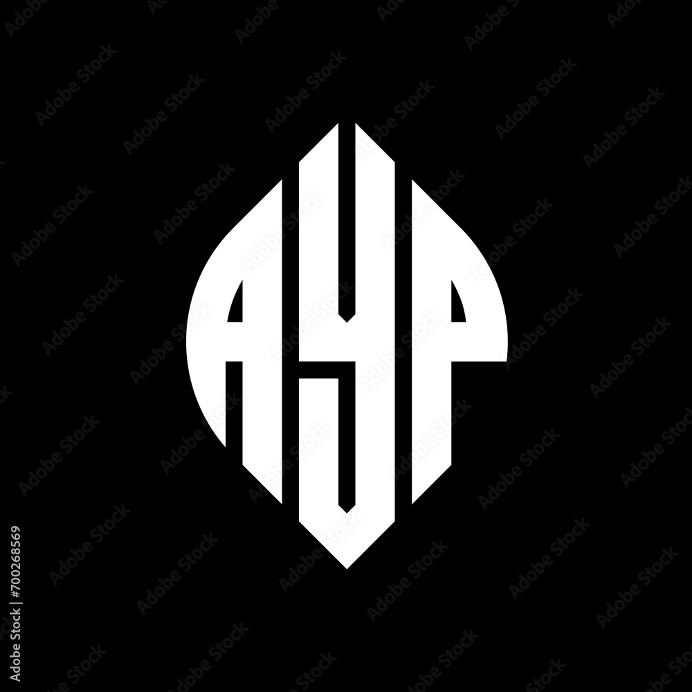 AYP circle letter logo design with circle and ellipse shape. AYP ellipse letters with typographic style. The three initials form a circle logo. AYP Circle Emblem Abstract Monogram Letter Mark Vector. AYP circle letter logo design with circle and ellipse shape. AYP ellipse letters with typographic style. The three initials form a circle logo. AYP Circle Emblem Abstract Monogram Letter Mark Vector.