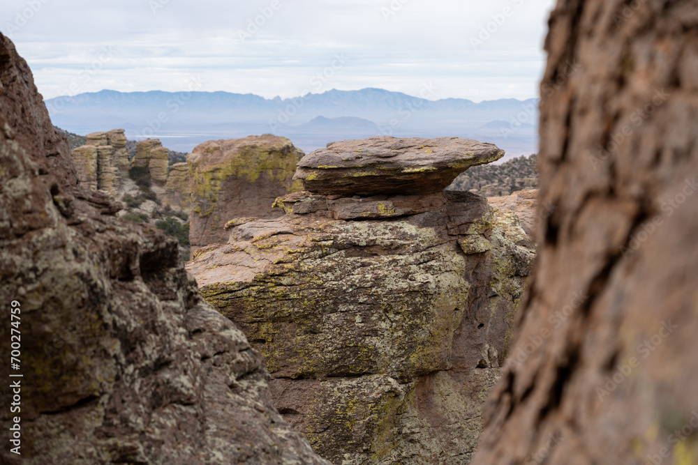 Hoodoos and rock formations at Massai Point - Chiricahua National Monument, Arizona