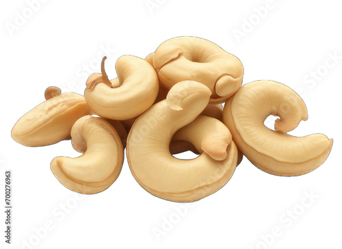 cashew nuts isolated on white