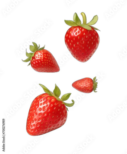strawberry isolated on white background