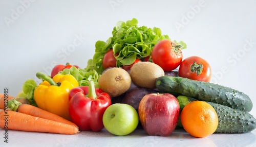 A mountain of healthy fruits and vegetables