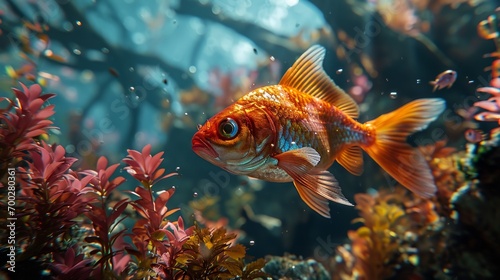 A fish swimming in aquarium © Aurora Blaze