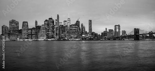 Blick auf Manhattan NYC von Brooklyn 