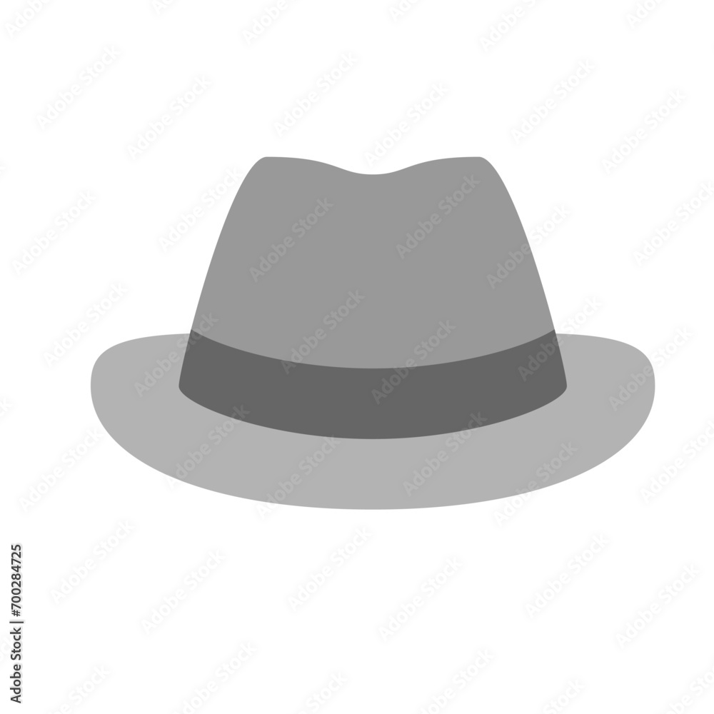 Gentle man hat icon. Fashion editable stroke. Vector Illustration Gentle man hat icon. Fashion editable stroke. Vector Illustration