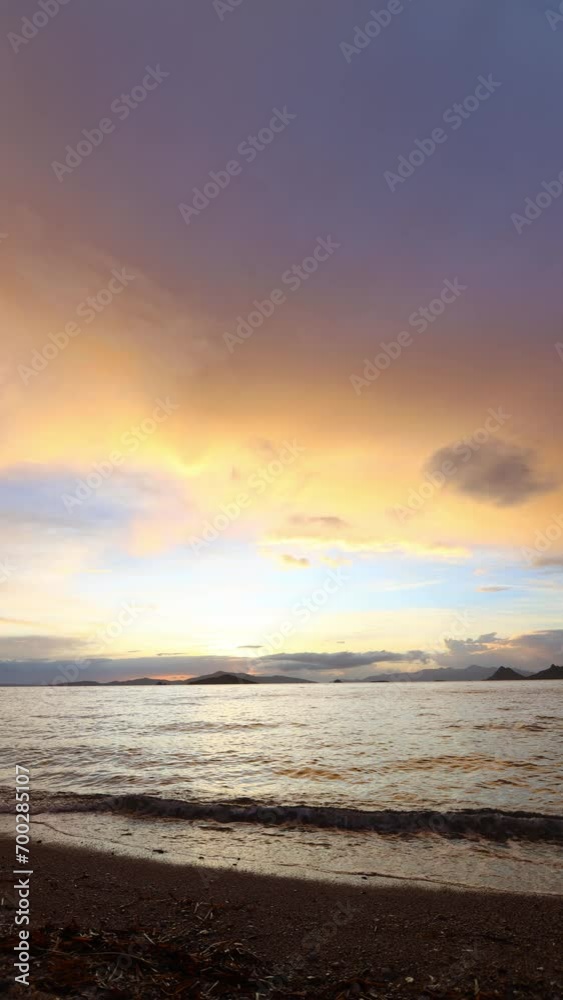 Seaside town of Turgutreis and spectacular sunsets. Bodrum, Turkey. Vertical video for social media.
Seaside town of Turgutreis and spectacular sunsets. Bodrum, Turkey. Vertical video for social media.