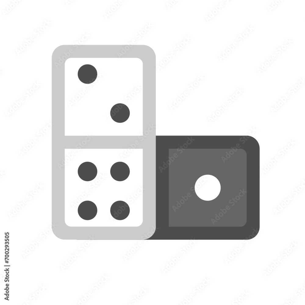 Domino icon. vector illustration. Domino icon. vector illustration.