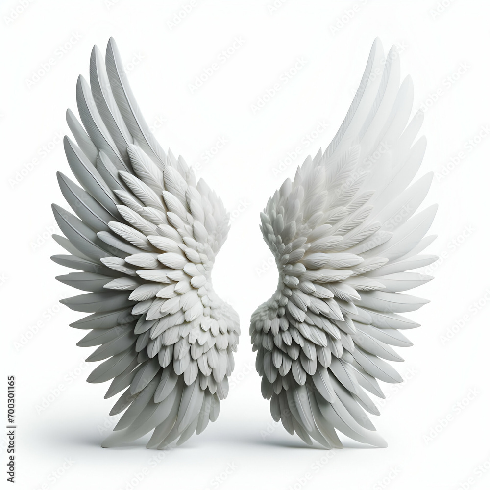 Obraz premium angel wings isolated on white