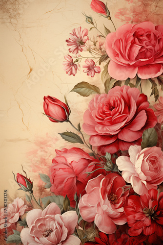 vintage roses background
