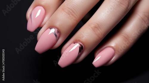 Exciting elevated nail designs in pink.