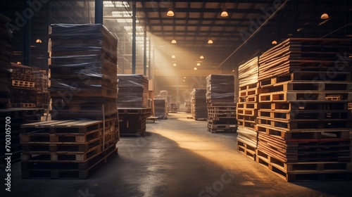 Hardwood industrial pallets available at warehouse