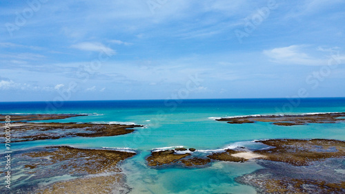 Praia de São Miguel dos Milagres - São Miguel dos Milagres/AL - Foto de drone
