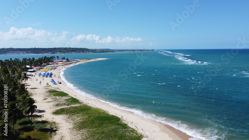 Praia de Guaxuma - Macei   AL - Foto de drone 