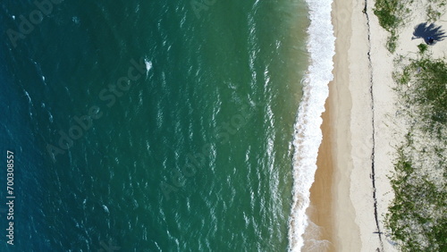 Praia da Barra de São Miguel - Barra de São Miguel/AL - Foto de drone
