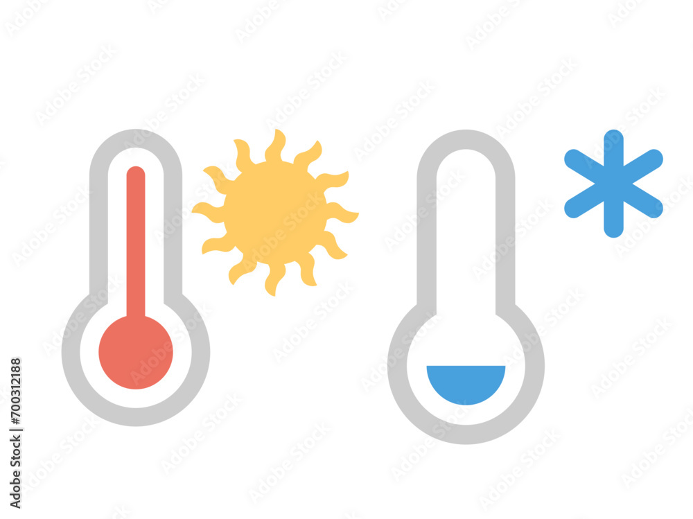 Temperature meter icon. Weather forecast icon. Vector illustration. Temperature meter icon. Weather forecast icon. Vector illustration.
