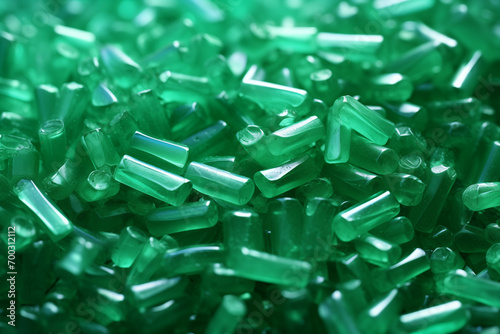 grünes Kunststoffgranulat