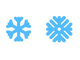 Snowflake weather forecast icon. Vector illustration.