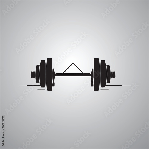 dumbbell weight fitness gym barbell sport bodybuilding isolated white background equipment heavy strength for exercise photo