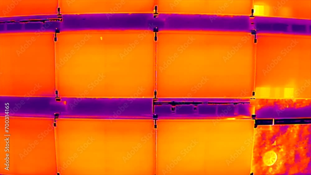 Thermographic scan of a solarmodule for failures - Thermographic assessments