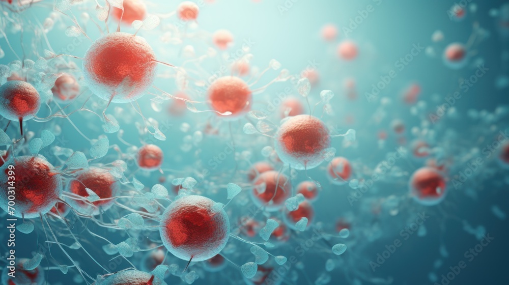 a close up of a bunch of red and white balls on a blue and black background with a blue sky in the background. a close up of a bunch of red and white balls on a blue and black background with a blue sky in the background.