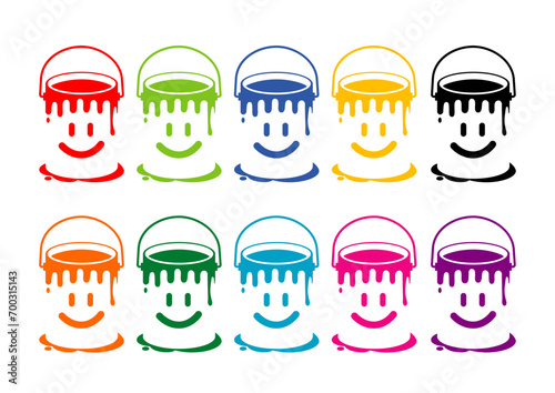 ペンキ缶のキャラクター