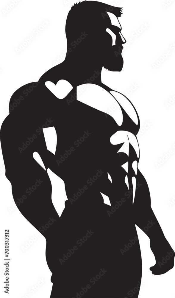 Blackened Brawn Bodybuilders Iconic Symbol Graphite Glance Full Body Black Symbol Blackened Brawn Bodybuilders Iconic Symbol Graphite Glance Full Body Black Symbol