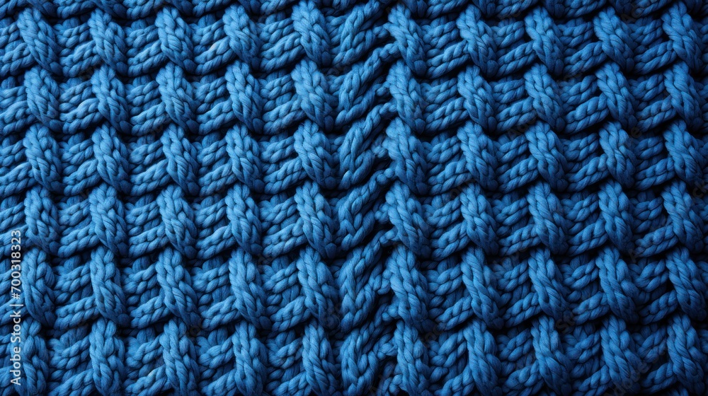 a close up of a blue crochet blanket with a black border on the bottom of the crochet. a close up of a blue crochet blanket with a black border on the bottom of the crochet.
