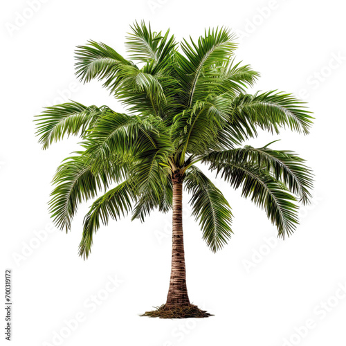 coconut tree isolated on transparent background