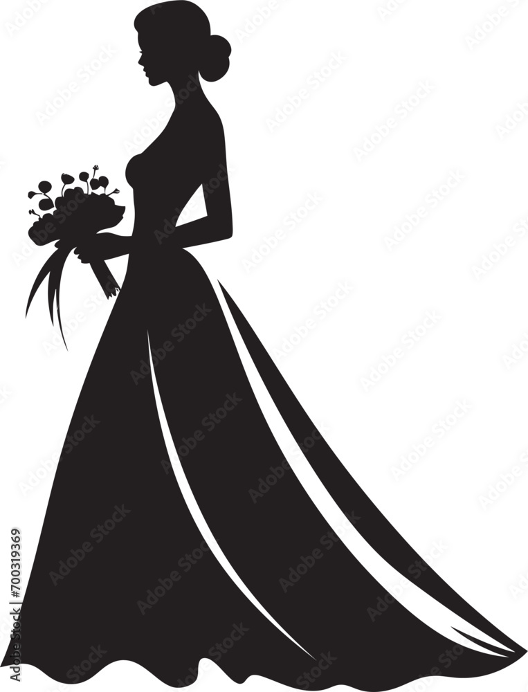 Ethereal Presence Black Vector Elegant Charm Monochrome Icon Ethereal Presence Black Vector Elegant Charm Monochrome Icon