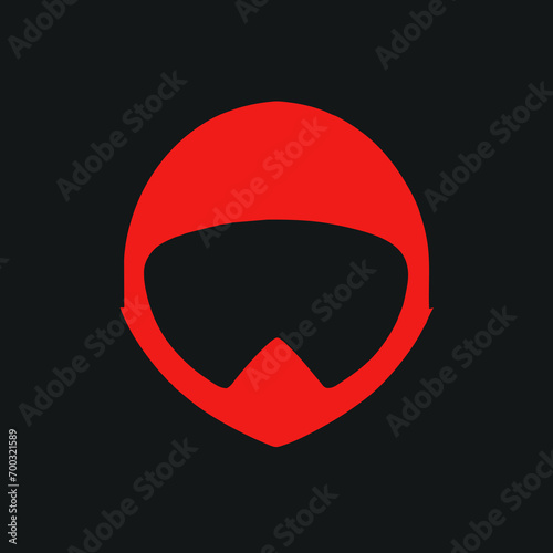 Skeletal Elegance: Modern Human Skull Logo Design