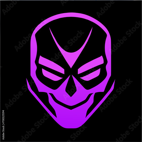 Skeletal Elegance: Modern Human Skull Logo Design