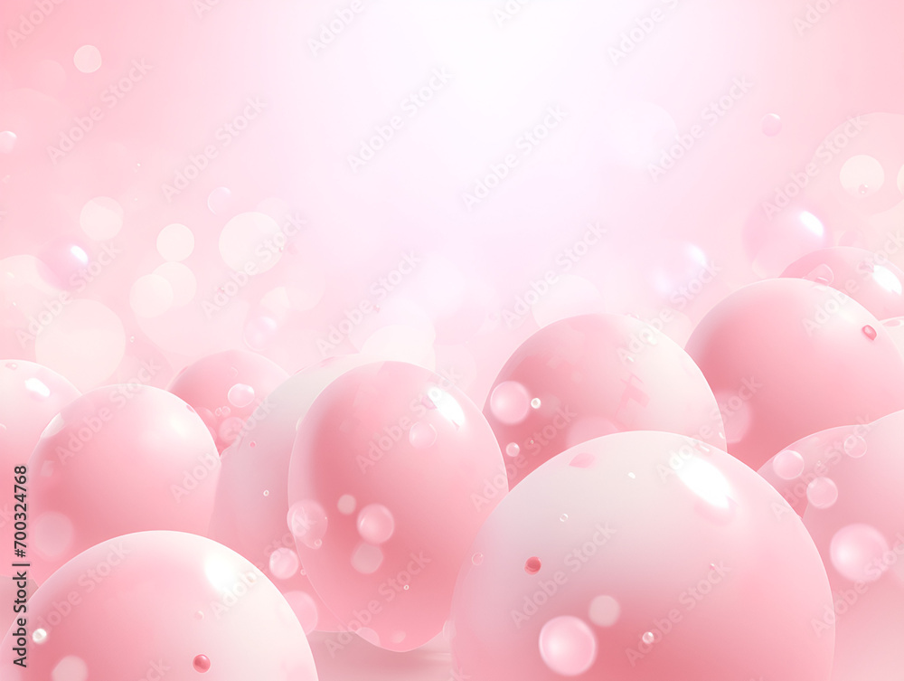 Abstract pastel pink easter eggs background 