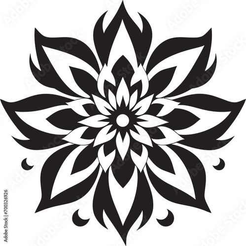 Elegant Blossom Emblem Iconic Emblem Detail Graceful Floral Vector Stylish Mark Detail