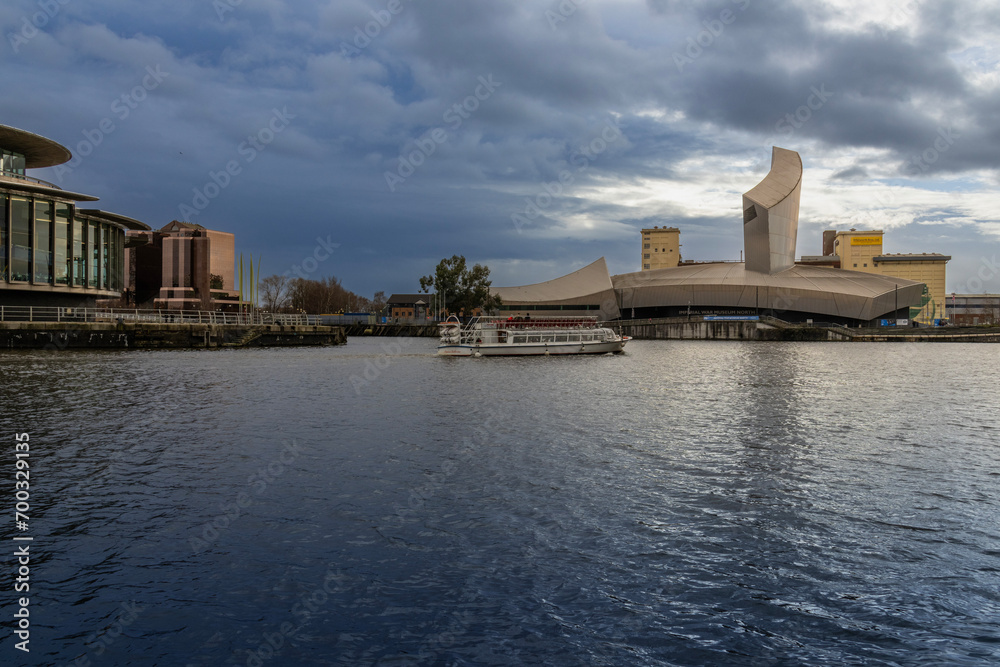 Tourist Boat Approaching The Imperial War Museum 11