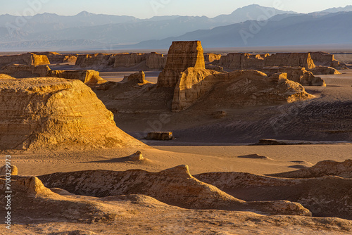 Obraz na płótnie Iran. Lut Desert (Persian: Dash-e Lut, was included on UNESCO's World Heritage List) w salonie