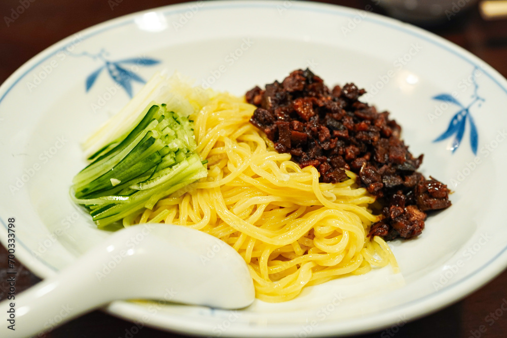 Zhajiangmian (Beijing style noodles ), Chinese noodles Zhajiangmian (Beijing style noodles ), Chinese noodles