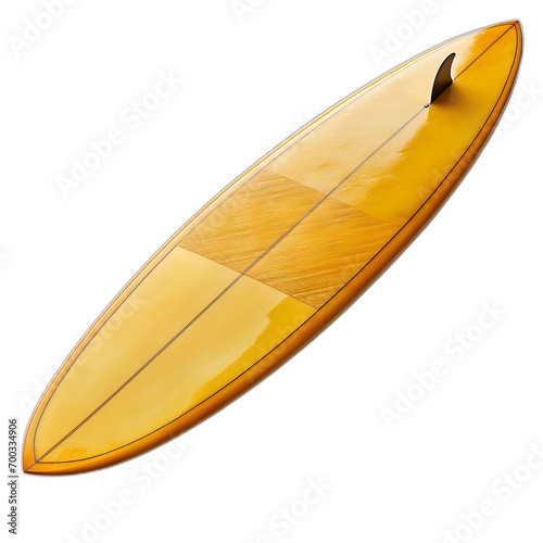 Surfboard isolated on transparent or white background, png
