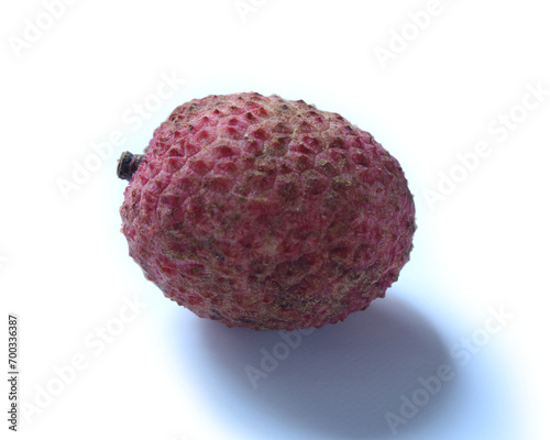 Tasty fresh Lychee fruit isolated on white background.