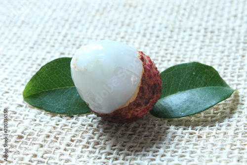 Tasty fresh Lychee fruit, exotic food.