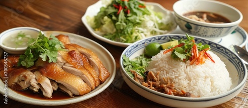 Chicken rice popular in Hainan.