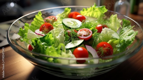 Healthy Plate: Tomatoes, cucumbers, radishes, lettuce come together in this nutritious vegetable salad.