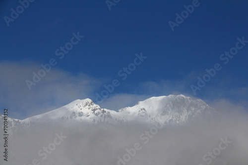 la cima innevata della Rocca (o Corno Nero)  Valle di Fiemme (Trentino) © gabriffaldi