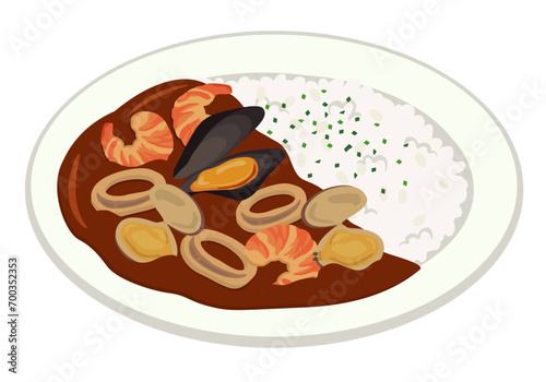 洋食_シーフードカレーライス
