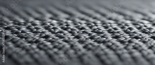 Close-up of grey knitted fabric as a background. Macro