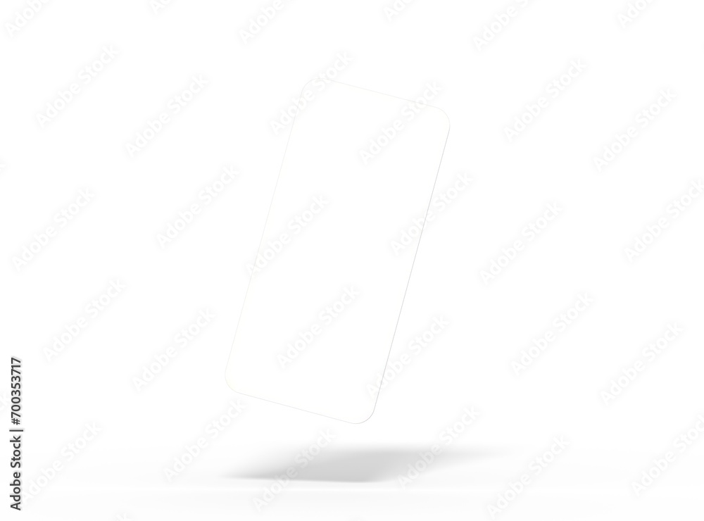 Blank separated mobile phone screens for ui ux app presentation on transparent background. Blank separated mobile phone screens for ui ux app presentation on transparent background.
