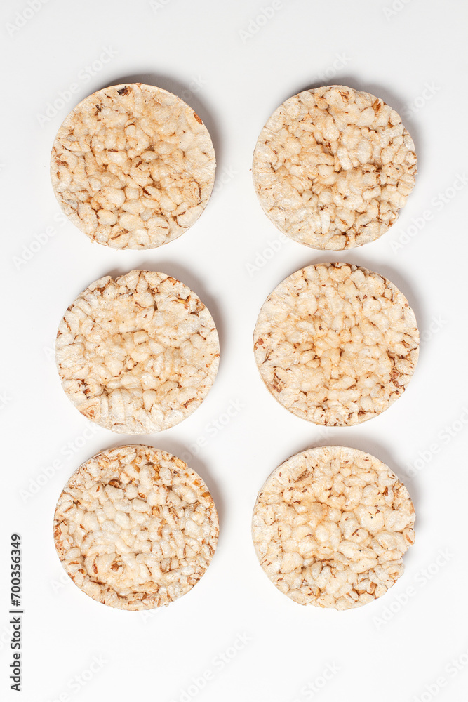 Rice cakes and biscuits for diet and healthy eating Rice cakes and biscuits for diet and healthy eating